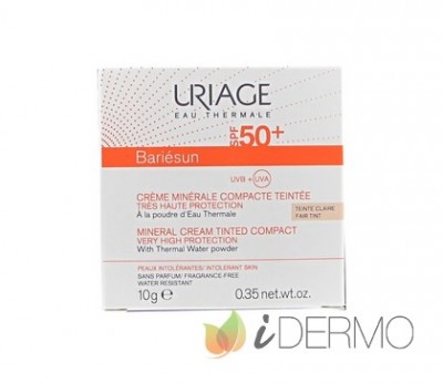 BARIÉSUN CREMA MINERAL COMPACTA CON COLOR CLARO SPF50+